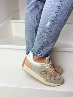 No Name - Sneakers PUNKY JOGGER Dove/Beige