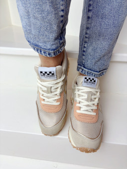 No Name - Sneakers PUNKY JOGGER Dove/Beige
