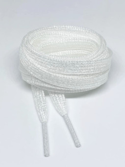Lacets Pailletés Blanc - 120 cm