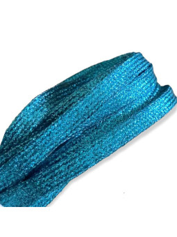 Lacets Pailletés Turquoise - 120 cm