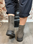 Aliwell - Bottines FLYNT Velours Fango Fourré