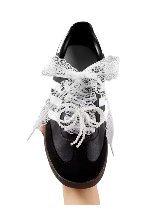 Lacets en dentelle Blanc - 120 cm