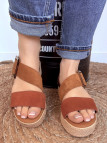 Eva Frutos - Sandales 5318 Camel /Noir