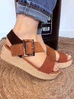 Eva Frutos - Sandales 5318 Camel /Noir