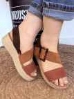 Eva Frutos - Sandales 5318 Camel /Noir