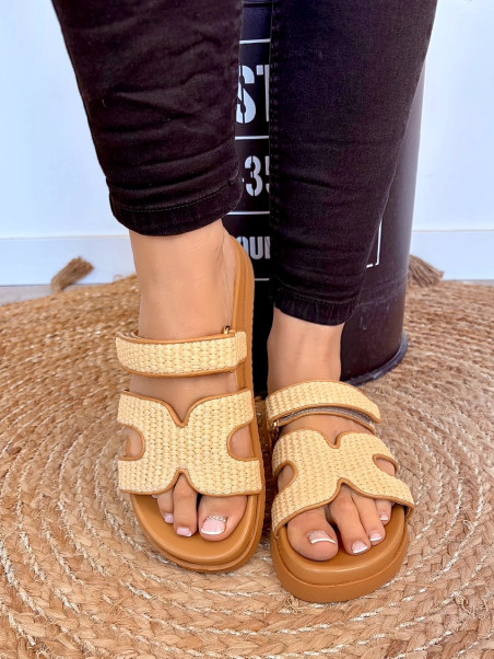 Steve Madden - Mules MISSILE Rafia Naturel