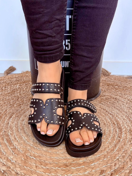 Steve Madden - Mules MISSILE Noir et clous