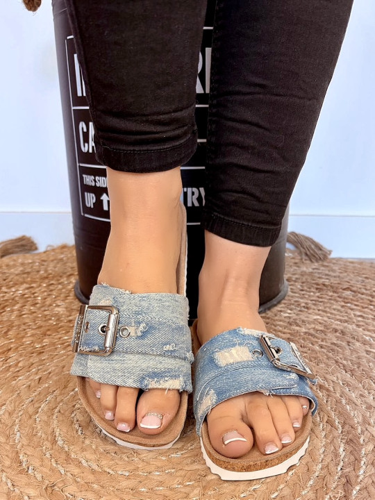 Colors Of California - Mules Denim Bleu Ciel