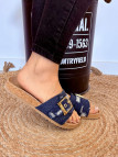 Colors Of California - Mules Denim Bleu