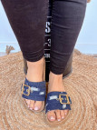 Colors Of California - Mules Denim Bleu