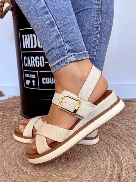Inuovo - Sandales 113117 Creme