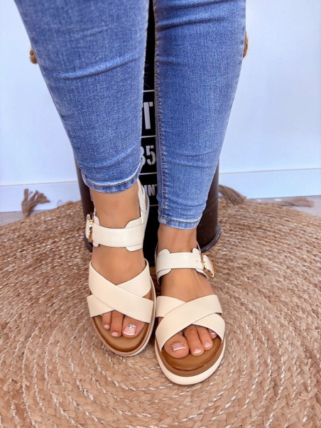Inuovo - Sandales 113117 Creme