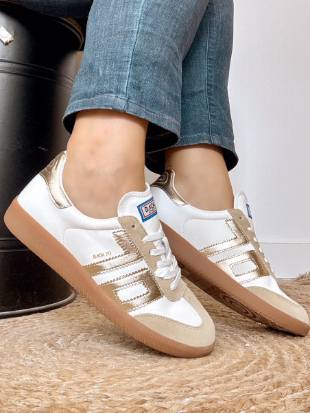 Back 70 - Sneakers CLOUD 2505-18 Metallic Gold
