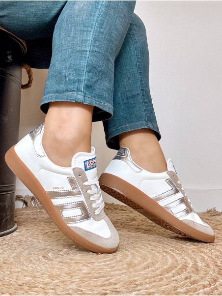 Back 70 - Sneakers CLOUD 2505-18 Metallic Silver