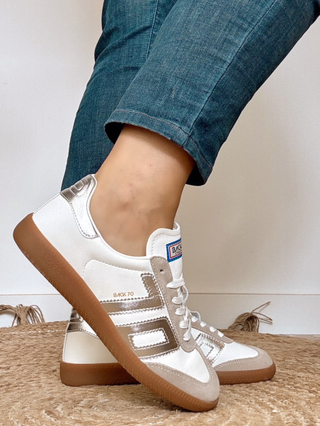Back 70 - Sneakers CLOUD 2505-18 Metallic Silver