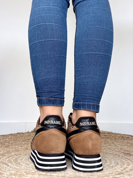 No Name - PARKO JOGGER Camel Leopard