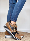 No Name - PARKO JOGGER Camel Leopard No Name - PARKO JOGGER Camel Leopard