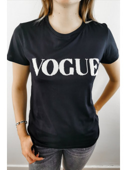 T-shirt Vogue Noir