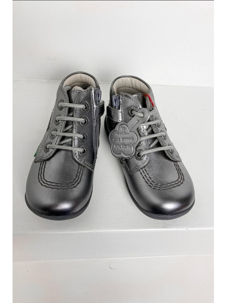 Bottines Billyzip Argent Métallisé - Kickers