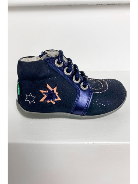Bottines be power marine brillant - Kickers
