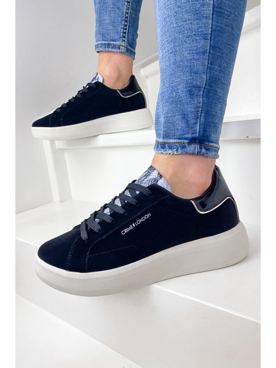Sneakers Low Top Level Up Black - Crime London