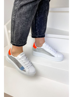 Sneakers WEIGHTLESS LOW TOP Silver - Crime London